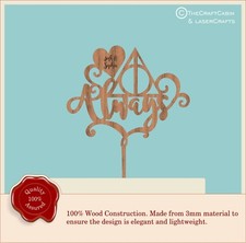 Sempre-Harry Potter-in legno cake topper, matrimoni, anniversario, fidanzamento