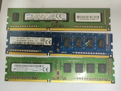 4x 4GB 1Rx8 PC3-12800U Desktop Memory: HMT451U6BFR8A-PB MT8JTF51264AZ-1G6E1...  - Image 1 of 2