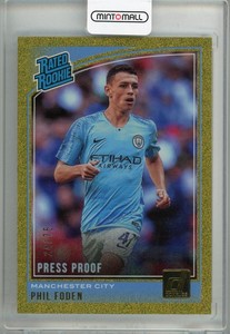 2018-19 Panini Donruss  Phil Foden Rated Rookie Press Proof Gold 24/75