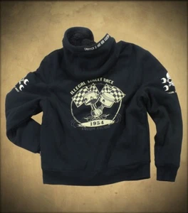 BNWT L RUSTY PISTONS GRANT ZIP JACKET HOODED HOT ROD CARS KUSTOM KULTURE - Picture 1 of 4