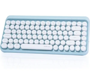E&Woma Bluetooth Keyboard Wireless 84 Circle Keys UK Layout - Picture 1 of 9