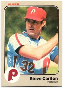 Steve Carlton 1983 Fleer #155 - ¡Envío gratuito de la corte! - Imagen 1 de 2
