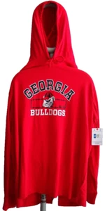 GEORGIA BULLDOGS HOODED LONG-SLEEVE SHIRT WITH PRINTED FRONT (UNISEX ADULT 2XL) - Picture 1 of 5