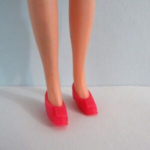 Vintage Topper Dawn Doll Shoes - HOT PINK BOW PUMPS HEELS - Fuchsia