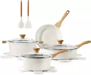Nonstick Ceramic Cookware Set 13-Piece, Healthy Pots and Pans Set, Non-Toxic Kit - Picture 1 of 12
