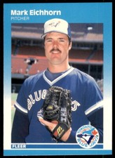 1987 Fleer Glossy Mark Eichhorn . Toronto Blue Jays #224