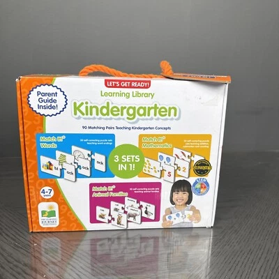 Kindergarten Learning Library 3-in-1 Children Learning Cards 90 Match Pairs - Image 1 of 3