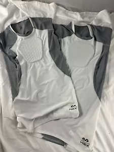 2 MCDAVID Protezione Camicia Sternum Petto Esagonale Bianco Grigio Adulto Medium - Foto 1 di 6
