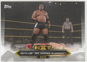 2020 TOPPS WWE NXT #31 Keith Lee def. Dominik Dijakovic - NXT #20/25 MADE - Picture 1 of 2