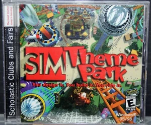 "SIM THEME PARK" PC Game WIN 95/95/XP EA Games Vintage 2000 - Picture 1 of 6
