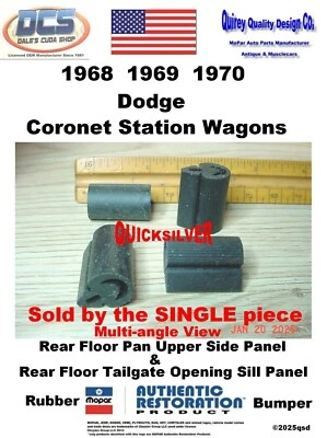 Dodge Coronet Wagon 1968 1970 panel de carga parachoques 2861934 nuevo MoPar EE. UU. Foto 1 de 2