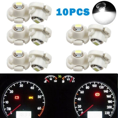 10X White T4.2 Neo Wedge 1 SMD LED Cluster Instrument Dash Climate Bulbs Lights - Image 1 of 4