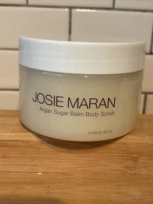 JOSIE MARAN ~ ARGAN SUGAR BALM BODY SCRUB Sweet Cranberry 18 OZ - Image 1 of 4