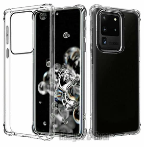 For Samsung Galaxy S21 Ultra S21+ Plus 5G Case Heavy Duty Soft Clear TPU Cover - Picture 1 of 36
