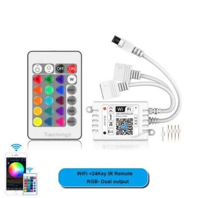 IR 24Key WiFi smart APP RGB led controller control For RGB LED light strip - Image 1 of 4