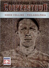 2015 Panini Cooperstown Etched in Cooperstown Silver Baseball #18 Eddie Collins