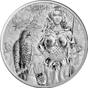 ALEMANIA ONZA DE PLATA PURA GERMANIA 5 MARK 2025 VALKIRIA ARNHILD - Bild 1 von 2