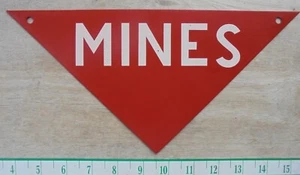 1966 VIETNAM ERA METAL MINE SIGN NOS B /9 /66 - Bild 1 von 5