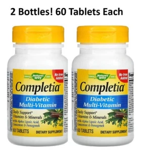 Natures Way Alive! Diabetic Multivitamins with B-Vitamins, 2x60 Tablets - Picture 1 of 2