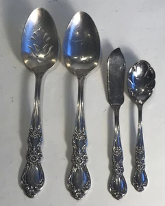 1847 Rogers Bros IS Heritage Silver Plate Serving Pieces Lot of 4 Silverware - Picture 1 of 5