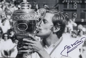 JAN KODES HAND SIGNED 12X8 PHOTO WIMBLEDON TENNIS AUTOGRAPH 4 - Picture 1 of 1