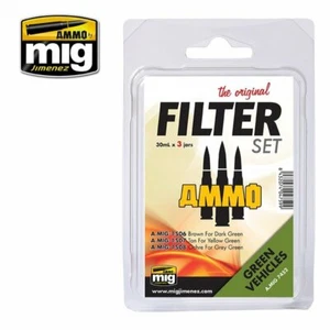 Ammo MIG 7452 - Jeu de Vieillissement - Filtre Ensemble Pour Vert Véhicules - Photo 1 sur 1
