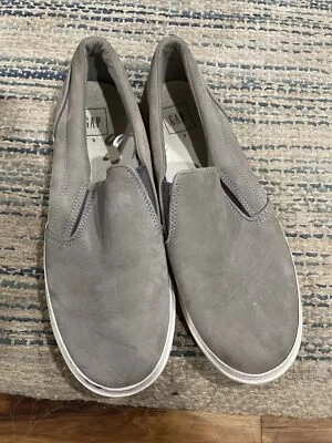 Zapatilla deportiva sin cordones de cuero gris Gap para mujer talla 9 Foto 1 de 4