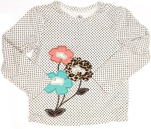 J Khaki Girls Baby Shirt Polka Dot Cream Size 3T - Picture 1 of 11