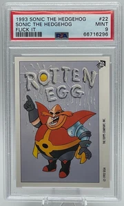 1993 Topps Sonic the Hedgehog #22 ‘Flick It’ PSA 9 Mint – Rotten Egg - Picture 1 of 2