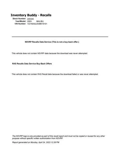 Alternator ID 10449257 Fits 00-03 ALERO 2336984 - Image 1 of 1