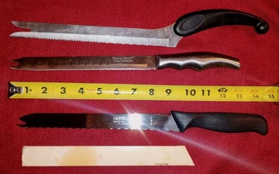 Cocina Cocina Cocina Pan Multiusos 3 piezas Cuchillos Ginsu EE. UU., Forever Sharp, Milagro Foto 1 de 4