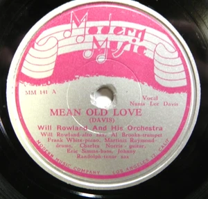Will Rowland - Mean Old Love / Jump Boogie Jump 1946 Modern Music Blues! - Picture 1 of 4