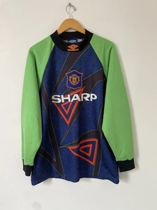 Original Manchester United Goalkeeper Shirt 1994 1996 Large Excellent Condition - Picture 1 of 14