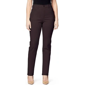 Pantalones de mezclilla para mujer Gloria Vanderbilt Wine Amanda pierna cónica tiro clásico 14 AVG nuevos con etiquetas - Imagen 1 de 6