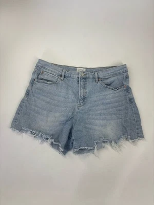 Pantalones Cortos de Jean para Mujer-NICOLE MILLER-azul elástico denim "Nomad Super High Rise"-12 Foto 1 de 4