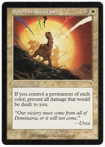 Spirit of Resistance 2000 Invasion White Rare Enchantment MTG LP AZ1 - Picture 1 of 2