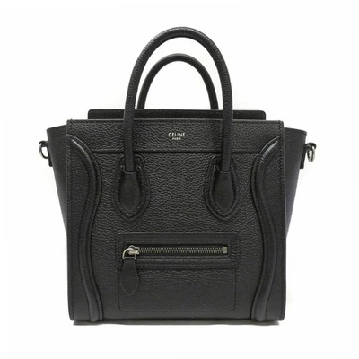 Celine Luggage Nano Shopper 189243DRU.38NO piel de becerro con correa para bolsa antipolvo #KN396 Foto 1 de 4
