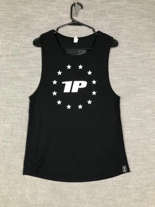 1st Phorm Shirt Womens Large Black Tank Top Muscle Sleeveless Athletic USA Flag - Picture 1 of 9