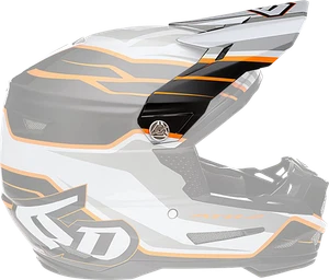 CASCOS 6D se adapta a visera ATR-2 - fase - blanco naranja 72-6100 - Imagen 1 de 1