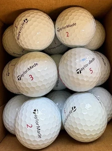 24 Taylormade TP5x White AAAAA 5A Mint Grade Used Golf Balls - Picture 1 of 1