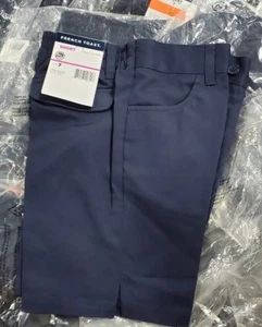 French Toast Girl's Pull-On (100 pack) ( Short(Size 4-6X) Navy 7 - Picture 1 of 2