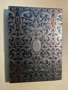 Silber Buchbinder Hardcover verziertes Journal oder Tagebuch von Met. Museum NEU - Bild 1 von 9