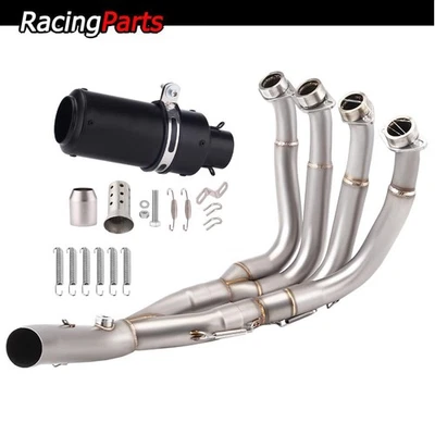 Kit de escape de acero inoxidable de 2" para Yamaha YZF-R6 2006-2020 con DB Killer Foto 1 de 4