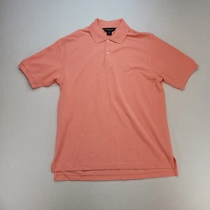 Brooks Brothers Shirt Mens M Salmon Pink Performance Knit Polo Stretch Preppy - Picture 1 of 6