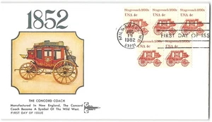 US #1898A FDC, 1982, Gill Craft, 5 coils - Picture 1 of 1