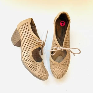 Zapatos de vestir Comfortiva Almyra II de cuero beige zapatos de salón ropa de trabajo clásica 7 - Imagen 1 de 11