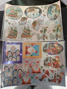 2 X Decoupage Christmas Non Die Cut sheets - Picture 1 of 1