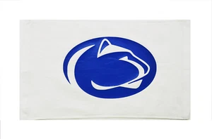 Penn State Nittany Lions White Rally Towel Navy Vinyl Logo 11" x 18" 100% Cotton - Picture 1 of 1