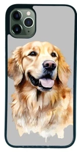 Golden Retriever Phone case For iPhone or Samsung silicone side cover dog GOL1 - Picture 1 of 2