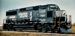 HO154 - Norfolk Southern Operation Lebensretter Aufkleber GP-60 7140 - ShellScale - Bild 1 von 1